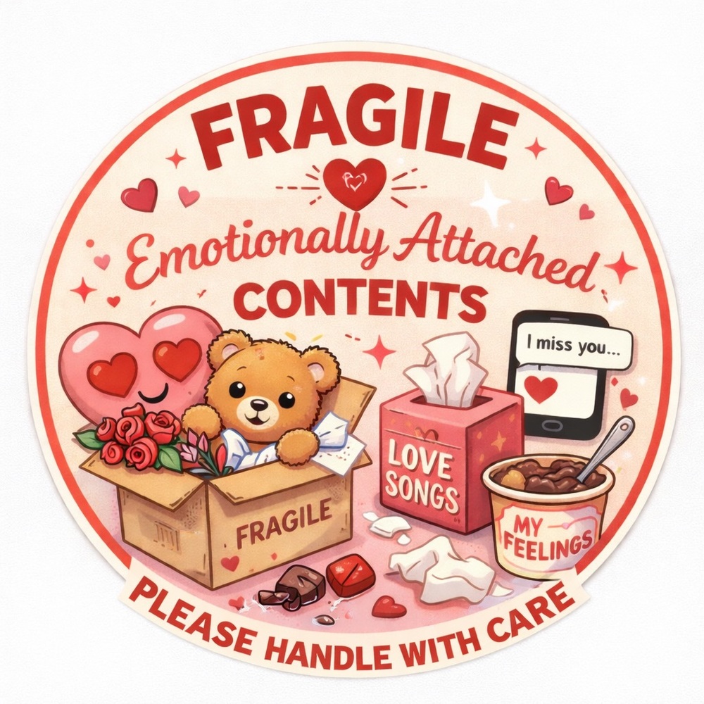 Emotional Attachment Fragile stickers 60CT - Picture 2 of 2